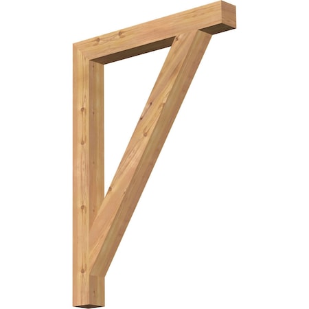 Ekena Millwork Traditional Block Smooth Bracket, Western Red Cedar, 3 1/2"W x 30"D x 42"H BKT04X30X42TRA05SWR